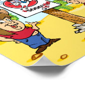 Western Cowboy Cowgirl Kid Mutton Bustin Poster (Ecke)