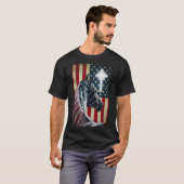 Western Cowboy Cowgirl Patriot Pferd Jesus Cross U T-Shirt (Vorne ganz)