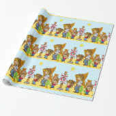 Western Cowboy Cowgirl Rodeo Mutton Bustin Geschenkpapier (Ungerollt)