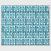 Western Cowboy Cowgirl Roping Weihnachtsgeschenke  Geschenkpapier (Flach)