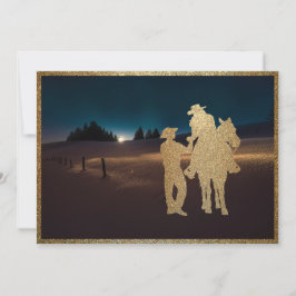 Western Cowboy Cowgirl Wedite Invite Verlobung Einladung