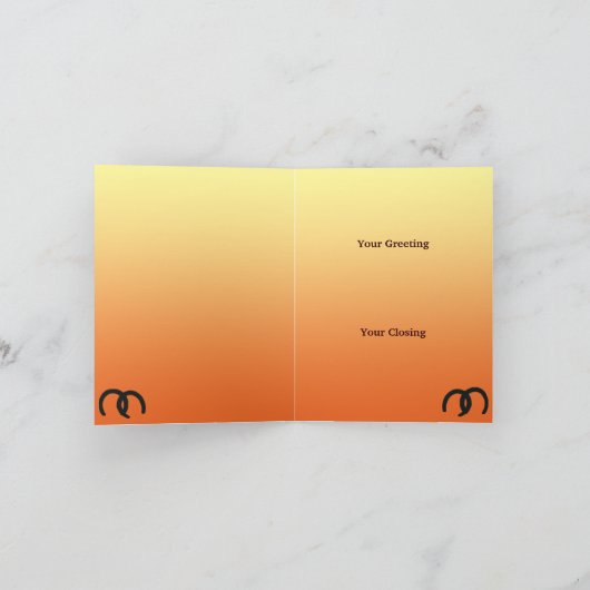 Western Cowboy Custom Dankeschön Note Card Dankeskarte (Innenseite)