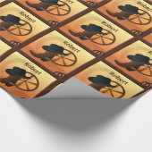 Western Cowboy Custom Gift Wrap Geschenkpapier (Ecke)