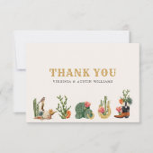 Western Cowboy Dankeskarte (Vorderseite)