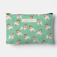 Western Cowboy Dog Hound Green Personalisiert