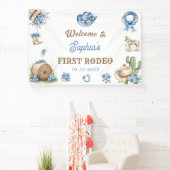 Western Cowboy Erste Rodeo-Geburtstagsfeier Banner (InSitu)