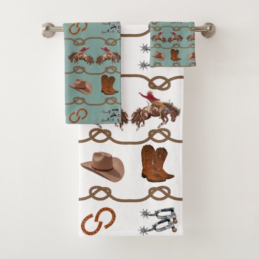 Western Cowboy Essentials Badhandtuch Set (Insitu)