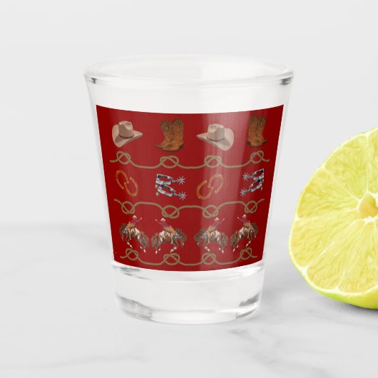 Western Cowboy Essentials Schnapsglas (Vorderseite)