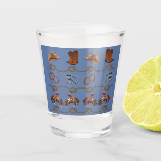 Western Cowboy Essentials  Schnapsglas (Vorderseite)