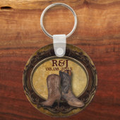 Western Cowboy-Gastgeschenk Hochzeit Schlüsselanhänger (Vorderseite)