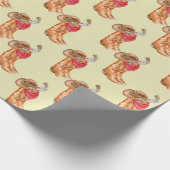 Western Cowboy Gear Pattern Geschenkpapier (Ecke)