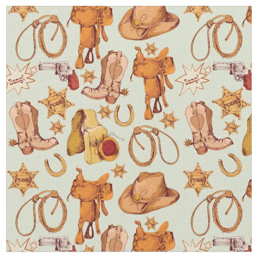 Western Cowboy Gear Stoff (Nahaufnahme)