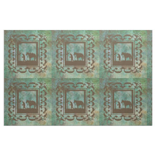 Western Cowboy Gebet Gestaltstoff 9" Quadrat Stoff