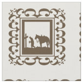 Western Cowboy Gebet Gestaltstoff Stoff (Nahaufnahme)