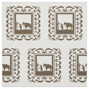 Western Cowboy Gebet Gestaltstoff Stoff