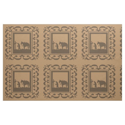 Western-Cowboy-Gebets-Entwurfs-Gewebe 9" Quadrat Stoff (Fat Quarter (45,7 x 55,9 cm))