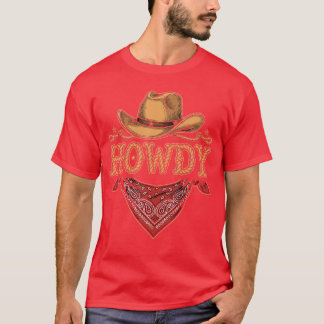 Western Cowboy Geburtstags-Howdy-Party Cowboy Freu T-Shirt