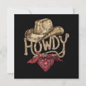 Western-Cowboy-Geburtstagsfeier (Rückseite)