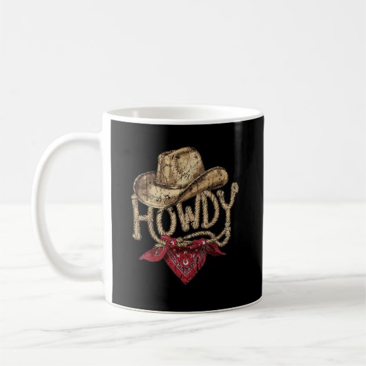 Western-Cowboy-Geburtstagsfeier Kaffeetasse (Links)