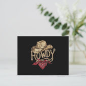 Western-Cowboy-Geburtstagsfeier Postkarte (Stehend Vorderseite)
