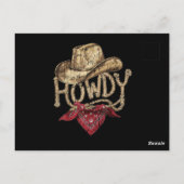 Western-Cowboy-Geburtstagsfeier Postkarte (Rückseite)