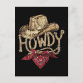 Western-Cowboy-Geburtstagsfeier Postkarte (Vorderseite)