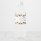 Western Cowboy Geburtstagsfeier Wasserflasche Wasserflaschenetikett (Rückseite)