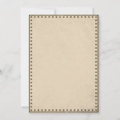 Western Cowboy Geburtstagsparty Dankeschön Karte (Rückseite)