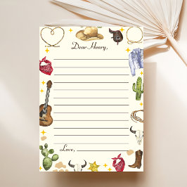 Western Cowboy Geburtstagsparty Flat Dankeschön Ka Dankeskarte