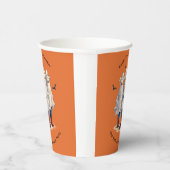 Western Cowboy Ghost Thema Spooky Halloween-Party Pappbecher (Rechts)