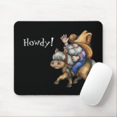 Western Cowboy Gnom Mauspad (Mit Mouse)