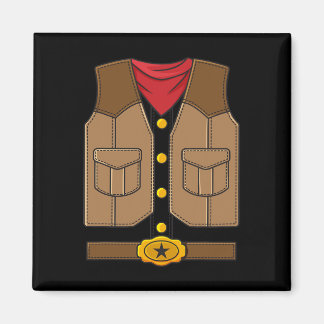 Western Cowboy Halloween Jungs Kinder Magnet