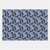 Western Cowboy Hat Boots Pferd Geschenkpapier Set (Vorderseite 2)