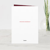 Western Cowboy Hat Boots Rope Star Weihnachtskarte Karte (Rückseite)