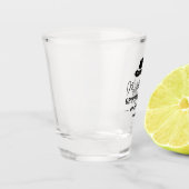 Western Cowboy Hat Classic Personalisierte Trauzeu Schnapsglas (Links)