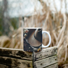 Western Cowboy Hat mit Florals Kaffeetasse