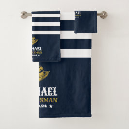 Western Cowboy Hat Personalisierte elegante Trauze Badhandtuch Set