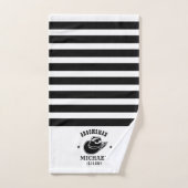 Western Cowboy Hat Trauzeuge Personalisiert Name Badhandtuch Set (Handtuch)