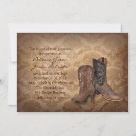 Western Cowboy Hochzeit Einladung