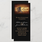 Western-Cowboy-Hochzeit Einladung (Vorne/Hinten)