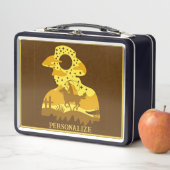 Western Cowboy Horse Lasso Wild West Personalisier Metall Brotdose (Beispiel)