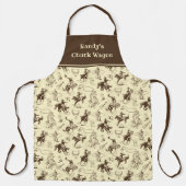 Western Cowboy Horse Rodeo Personalisiert Schürze (Vorderseite)