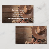 Western Cowboy Horses Shop Visitenkarte (Vorne/Hinten)
