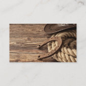 Western Cowboy Horses Shop Visitenkarte (Rückseite)