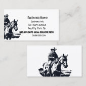 Western Cowboy Horses Shop Visitenkarte (Vorne/Hinten)