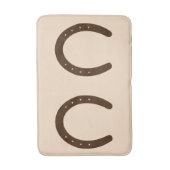 Western Cowboy Horseshoe Badematte (Vorderseite Vertikal)