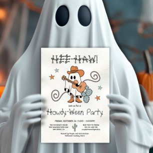 Western Cowboy Howdy-Ween Party Halloween Einladung