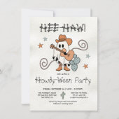 Western Cowboy Howdy-Ween Party Halloween Einladung (Vorderseite)