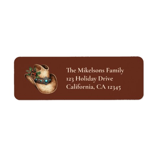 Western Cowboy Hut Weihnachten (Vorne)