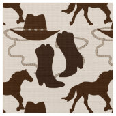 Western Cowboy-Hutstiefel, Pferd Stoff (Nahaufnahme)